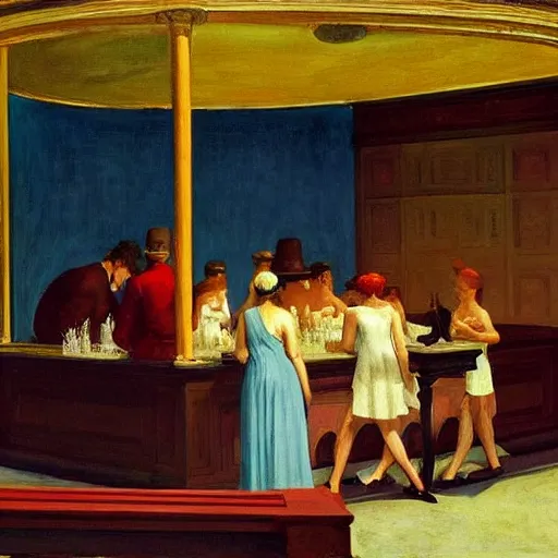 Image similar to Roman Empire by Edward hopper