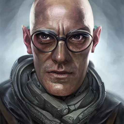 Image similar to detailed portrait of harry potter as doomguy, fantasy, military, dieselpunk, intricate, elegant, highly detailed, digital painting, artstation, concept art, matte, sharp focus, illustration, art by aenaluck, artgerm and roberto ferri and greg rutkowski, epic fantasy, digital painting