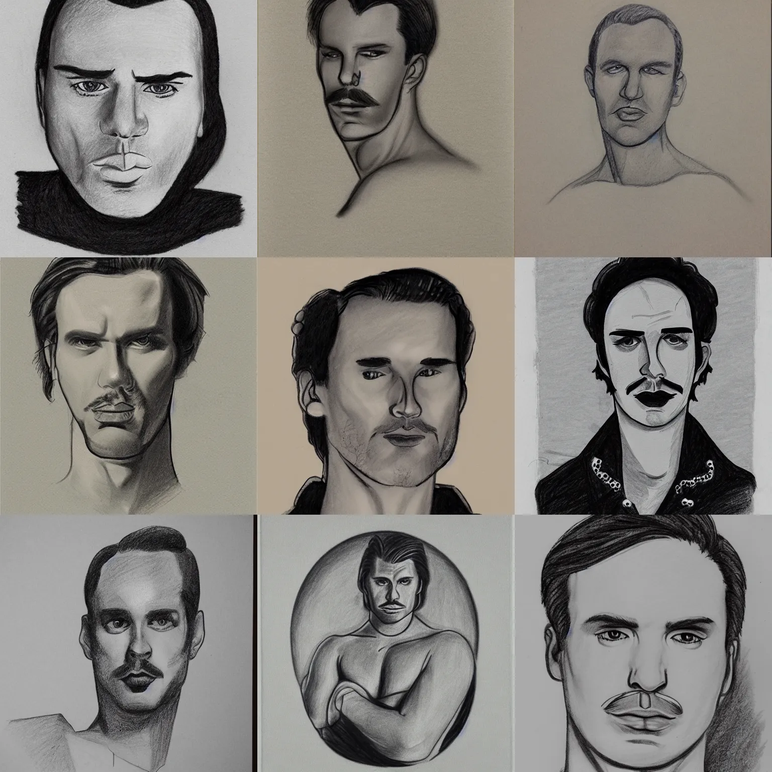 Prompt: portrait of matti vanhanen, drawing by tom of finland