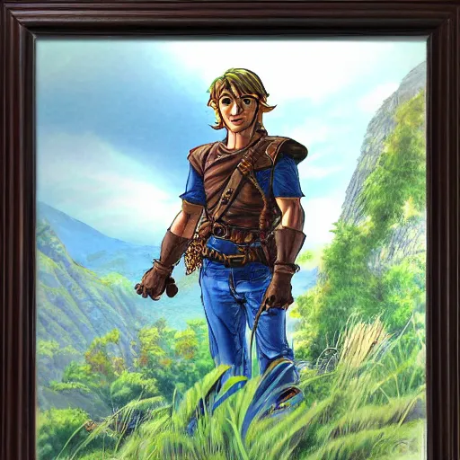 Image similar to a portrait of Link in a scenic environment by Deodato, Mike.