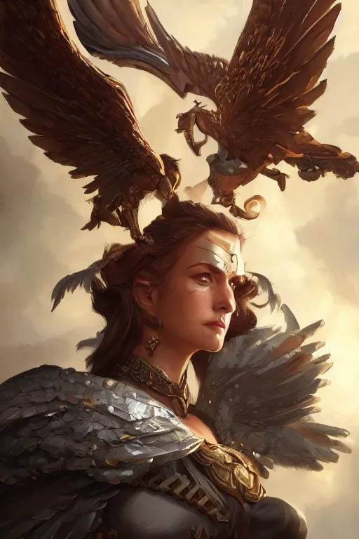 Image similar to amazon valkyrie athena, d & d, fantasy, portrait, highly detailed, headshot, digital painting, trending on artstation, concept art, sharp focus, illustration, art by artgerm and greg rutkowski and magali villeneuve