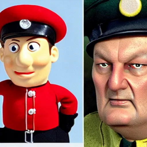 Image similar to herman goering in postman pat