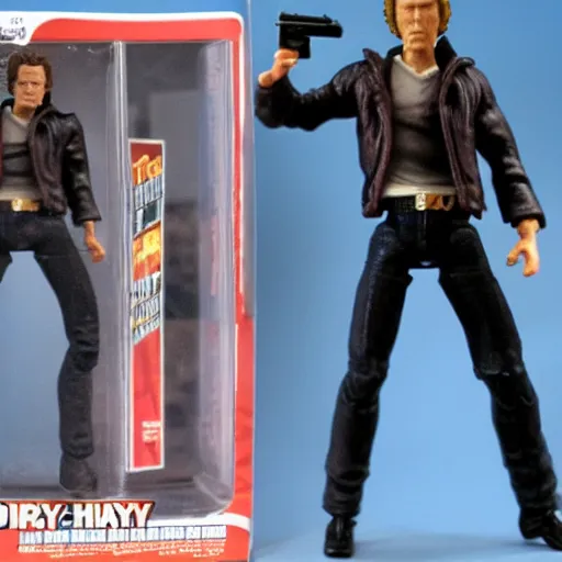 Prompt: dirty harry action figure