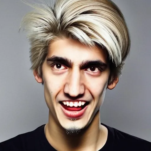 Image similar to really ugly xqc, big nose, underbite