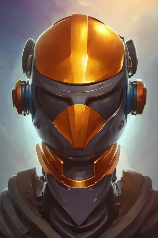 Image similar to epic mask helmet robot ninja portrait stylized as fornite style game design fanart by concept artist gervasio canda, behance hd by jesper ejsing, by rhads, makoto shinkai and lois van baarle, ilya kuvshinov, rossdraws global illumination radiating a glowing aura global illumination ray tracing hdr render in unreal engine 5