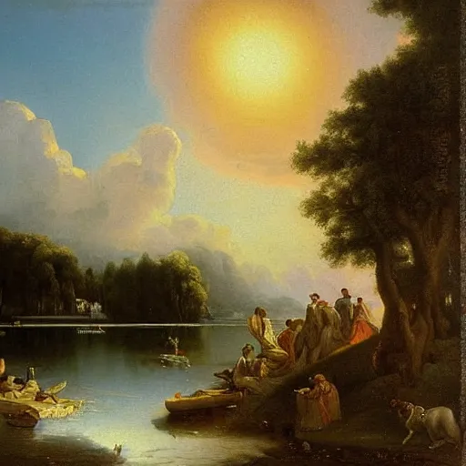 Image similar to painting of heaven by martiniere stephan