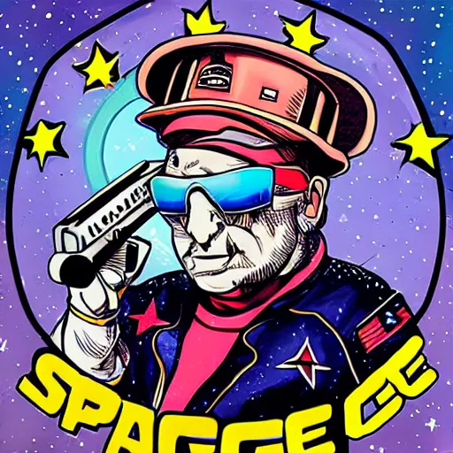 Prompt: space cop