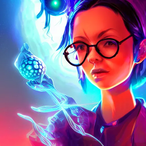 Image similar to skill magic geek inside matrix deepdream radiating a glowing aura stuff loot legends stylized digital illustration video game icon artstation lois van baarle, ilya kuvshinov, rossdraws,