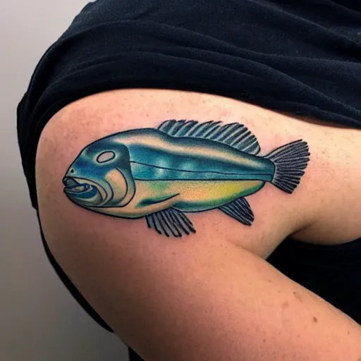 Image similar to a flounder tattoo