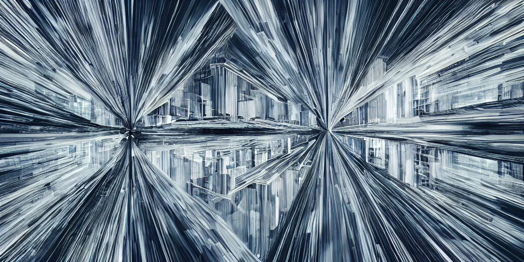 Image similar to abstract modern urban images that have interesting perspectives and a feeling of motion that can represent the future of digital innovation.