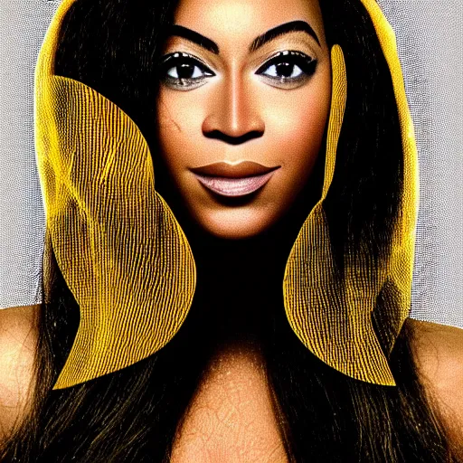 Prompt: closeup photo of a human bee with beyonce face