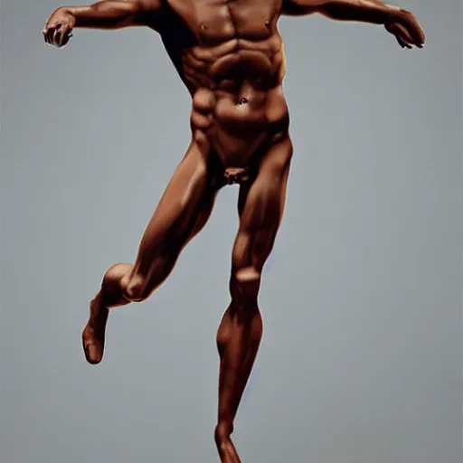 Prompt: a portrait beautiful athletic male holographic marble manequin, painted by michelangelo