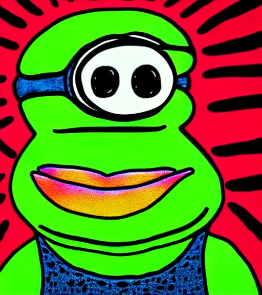 Prompt: portrait of pepe the frog in summer dawn, in comic style by matt furie, positive atmosphere, cool vibes, bao phan, deep depth field, masterpiece, cinematic composition, hyper - detailed, hd, hdr