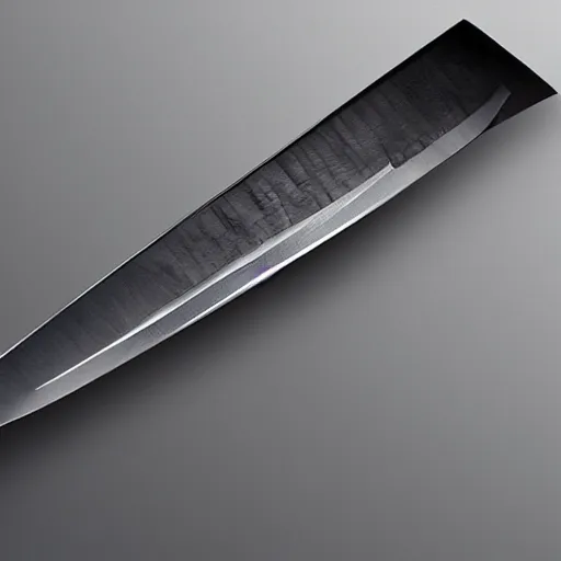 Image similar to very long knife inserted into a flat screen tv, photorealistic