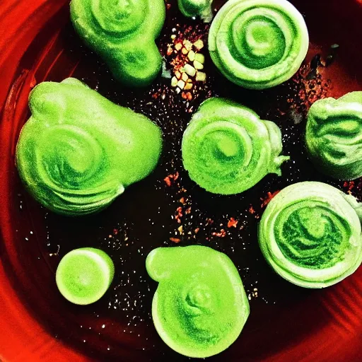 Image similar to close up high resolution photo of slime, very tasty, food photography, instagram, trending