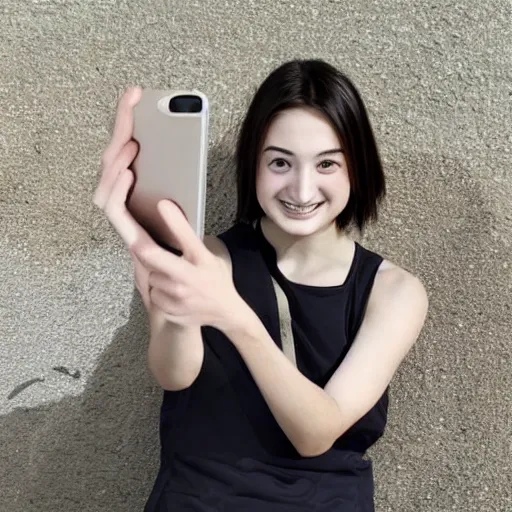 Image similar to selfie of young japanese gabriella papadakis