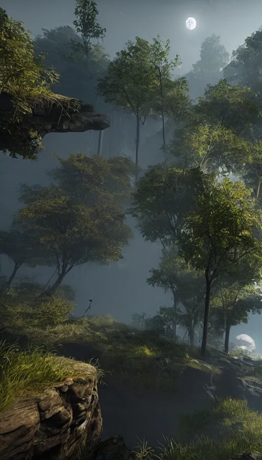 Image similar to the two complementary forces that make up all aspects and phenomena of life, with CRYENGINE