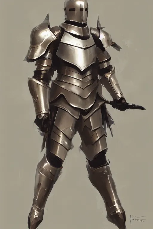 Image similar to Gorgeous armor knight by ilya kuvshinov, krenz cushart, Greg Rutkowski, trending on artstation