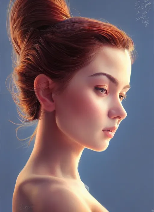 Image similar to photo of a gorgeous young woman in the style of stefan kostic, realistic, sharp focus, 8 k high definition, insanely detailed, intricate, elegant, art by stanley lau and artgerm