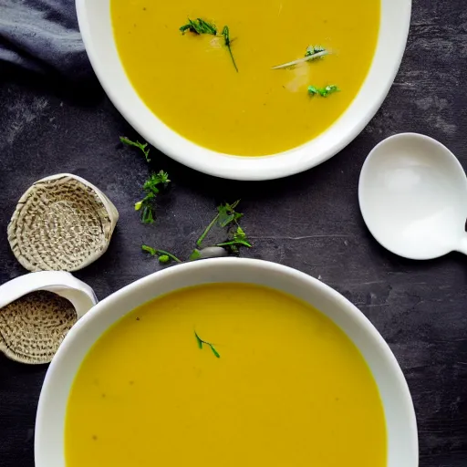 Image similar to photo of yellow soup