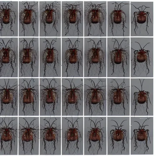 Image similar to cad model thousands of ants portrait