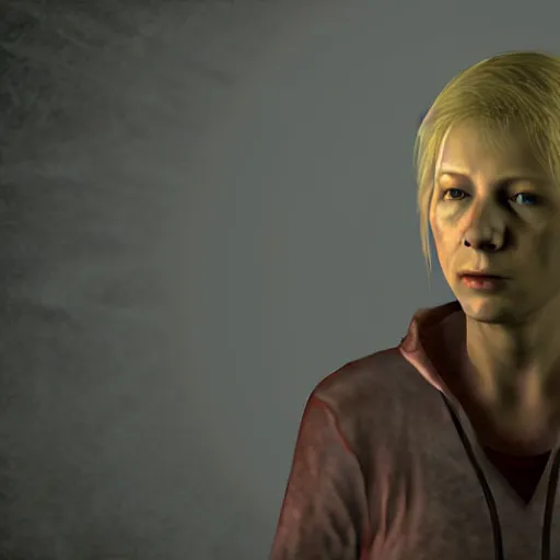 Image similar to heather mason in silent hill 3, 8 k, realistic,