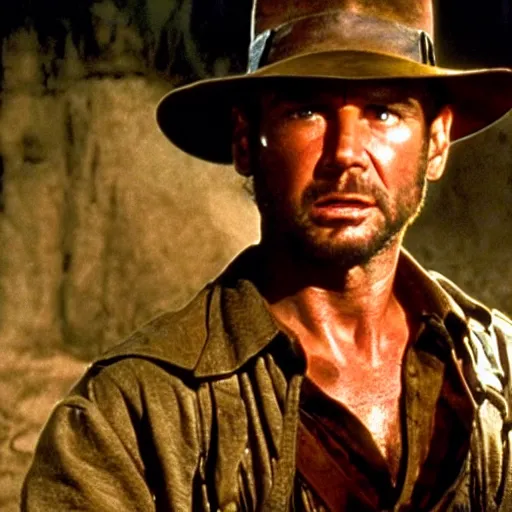 Prompt: still from the Indiana Jones movie with James Ford, award-winning cinematography, 4k