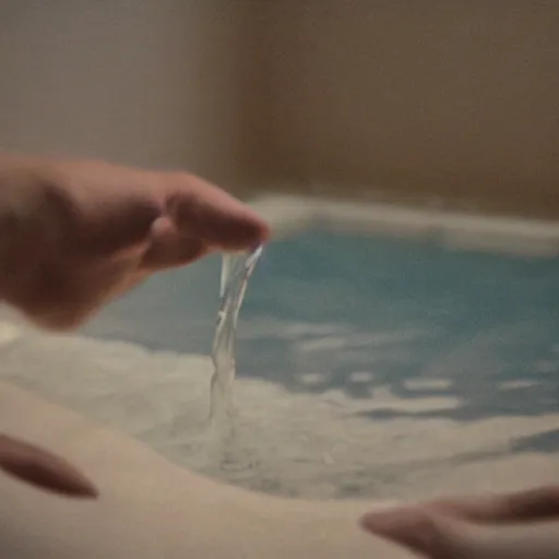 Prompt: close - up on the dirty water flowing from the air - conditioning in the bedroom of a young teenager, blurred, faded, depth of field, ultra realistic, very detailed, blurred, depth of field, unframed, by neo rauch, 8 k hyper realistic detailed cinematic still