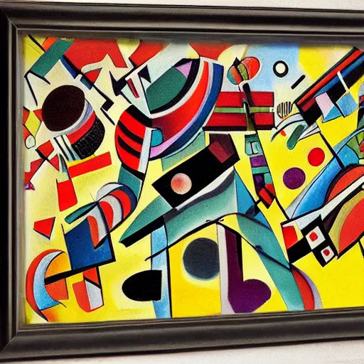 Image similar to warrior robots by Kandinsky