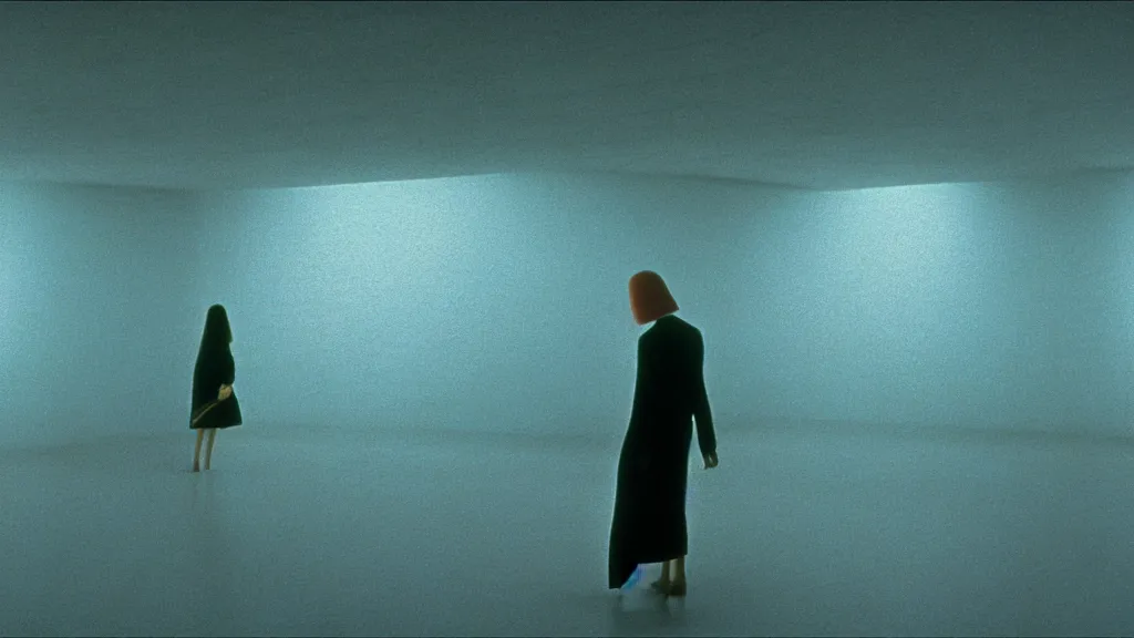 Image similar to it is illegal to walk on the ceiling, film still from the movie directed by denis villeneuve and david cronenberg with art direction by salvador dali and zdzisław beksinski, wide lens