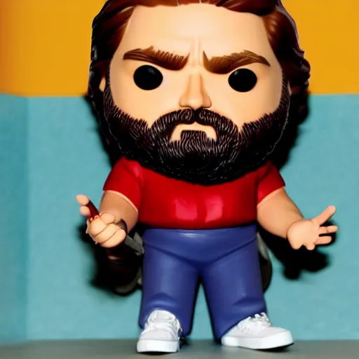 Prompt: zach galifianakis funko pop