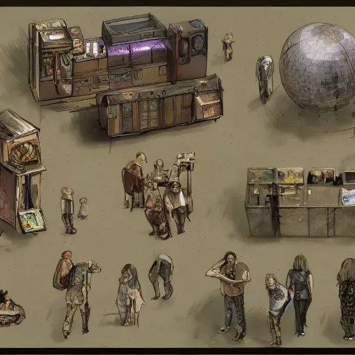 Prompt: disco elysium concept art