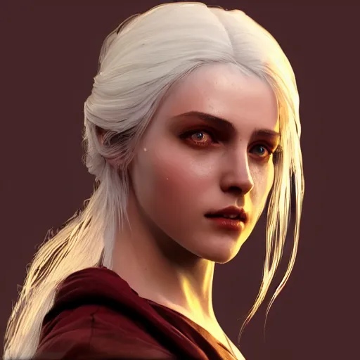 Image similar to ciri, concept art by chen wang, 3 d model, artstation, hdr, 8 k