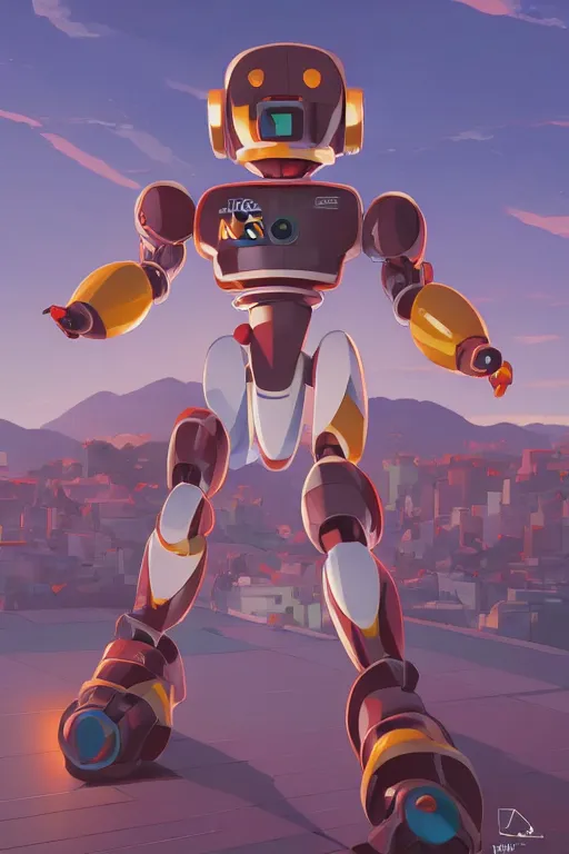 Image similar to metabots medabots medarotto medarot robot minimalist comics, behance hd by jesper ejsing, by rhads, makoto shinkai and lois van baarle, ilya kuvshinov, rossdraws global illumination ray tracing hdr radiating a glowing aura