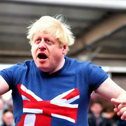 Image similar to boris johnson as rocky balboa