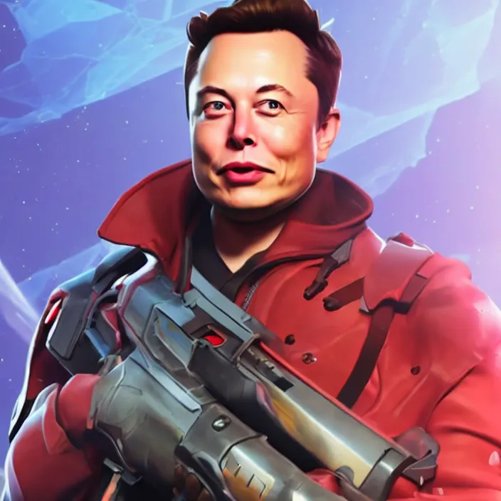 Prompt: elon musk as a fortnite character, cinematic, detailed