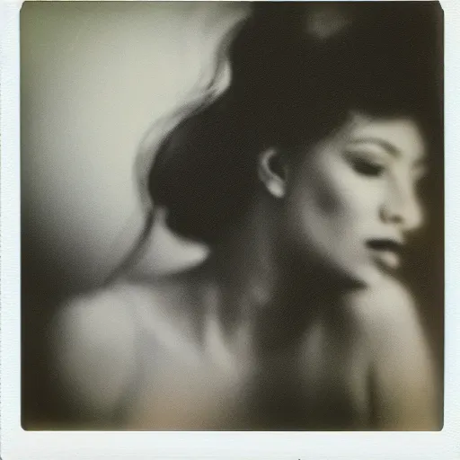 Image similar to polaroid of a dream of an artist