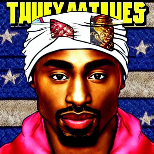 Image similar to tupac gta 5 cover art