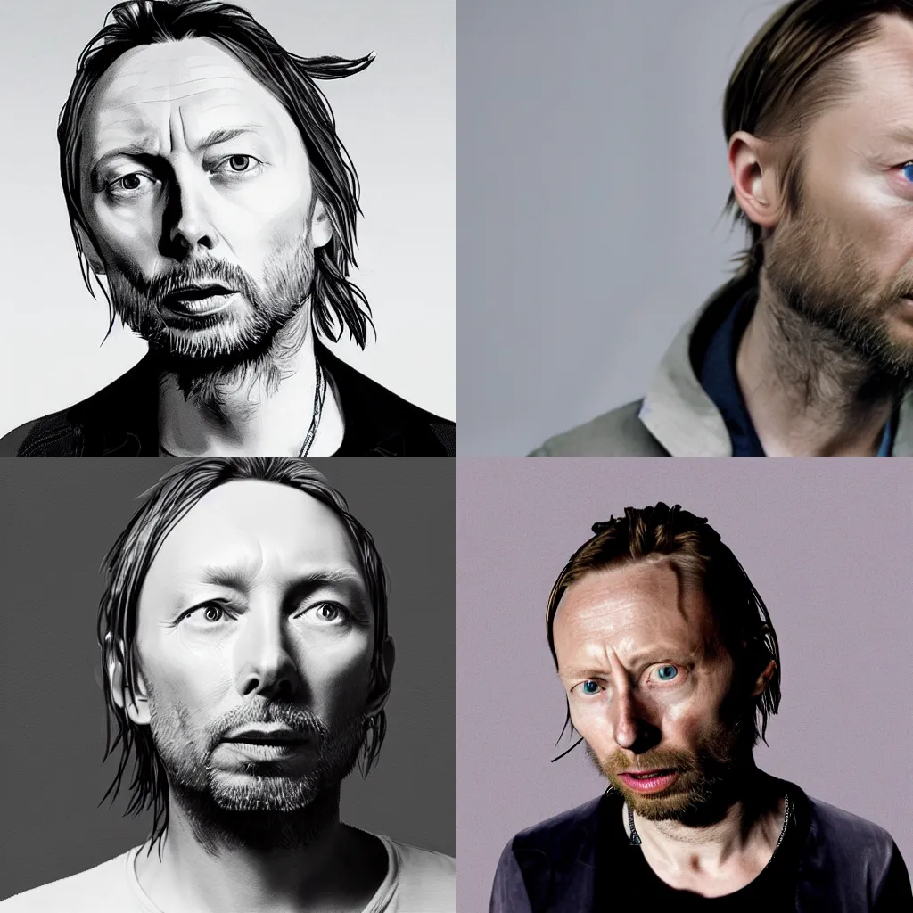 Prompt: Thom Yorke as a robot