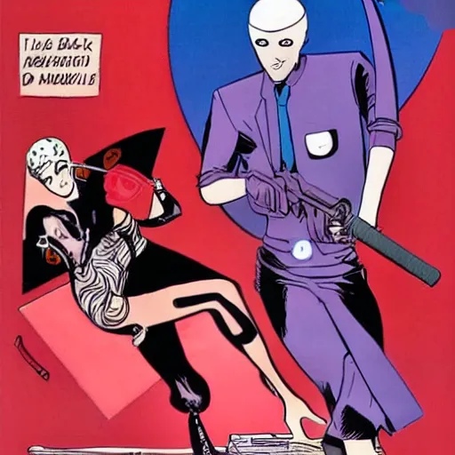 Image similar to diabolik during a robbery