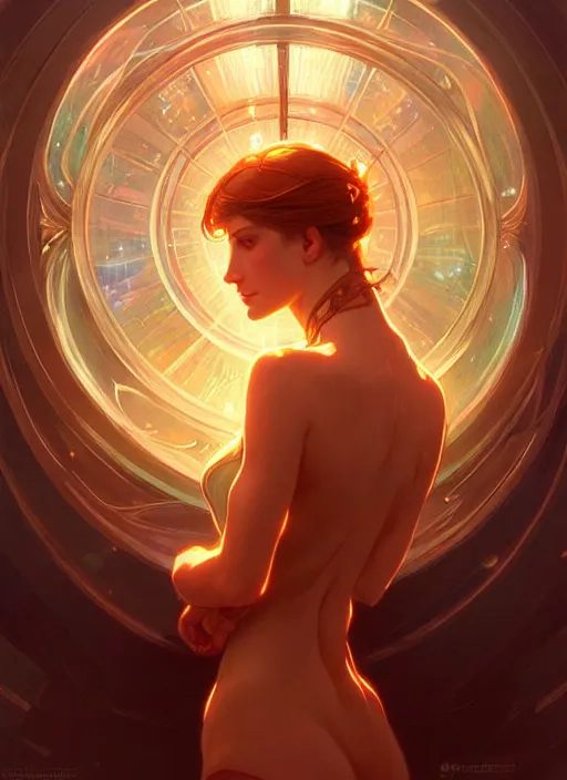 Prompt: water, glowing lights!! intricate elegant, highly detailed, digital painting, artstation, concept art, smooth, sharp focus, illustration, art by ( ( ( artgerm ) ) ) and greg rutkowski! and ( ( alphonse mucha ) )