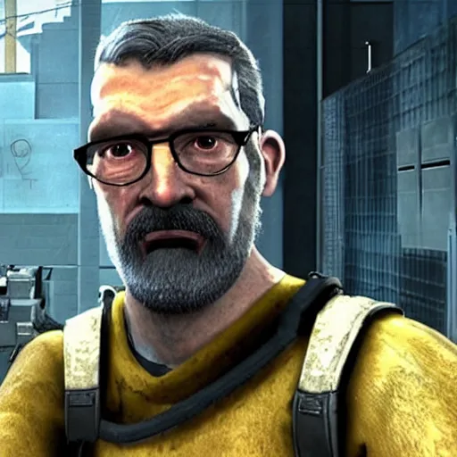 Prompt: Gordon Freeman, Half Life 3. Paramount Pictures, 2043. Runtime, 2 hours 32 minutes.