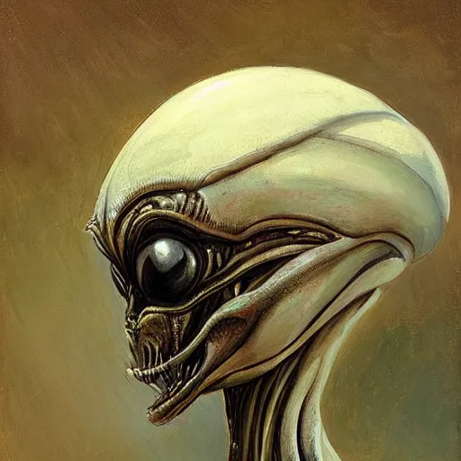 Image similar to alien by repin