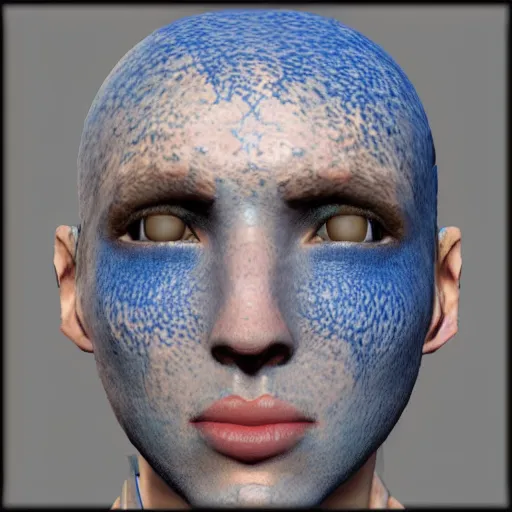 Prompt: a blue mottled skin texture map | seamless | unreal engine :. 1