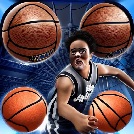 Prompt: animatronic!! Basketball, exposed mechanics, photo, Stan Winston studios, detailed, 4k