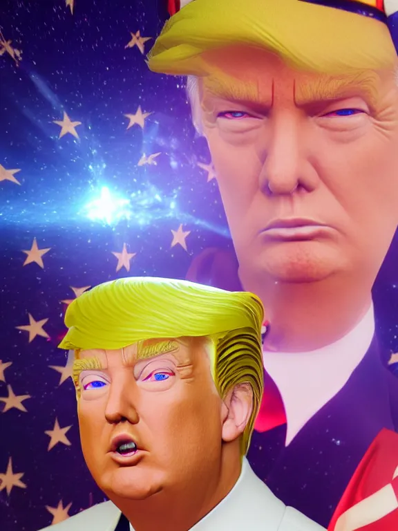 Prompt: portrait art of Donald Trump as Sailor Moon 8k ultra realistic , lens flare, atmosphere, glow, detailed, intricate, full of colour, cinematic lighting, trending on artstation, 4k, hyperrealistic, focused, extreme details, unreal engine 5, cinematic, masterpiece