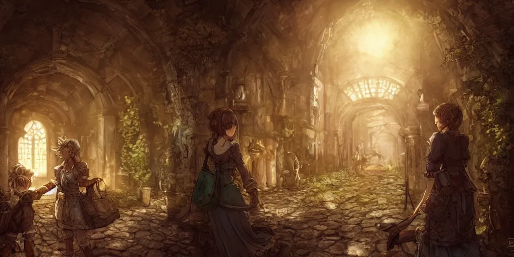 Image similar to it came as a joyous daybreak to end the long night of their captivity. ultrafine highly detailed colorful illustration, intricate linework, sharp focus, octopath traveler, final fantasy, unreal engine highly rendered, global illumination, radiant light, intricate environment