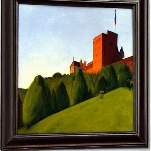 Image similar to nuremberg castle by edward hopper