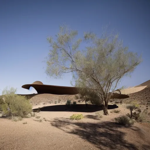 Image similar to biophilia architecture in the desert