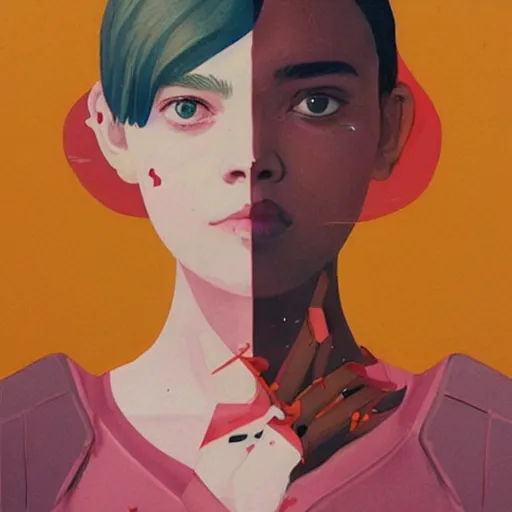 Image similar to Elle Fanning in Prey picture by Sachin Teng, asymmetrical, dark vibes, Realistic Painting , Organic painting, Matte Painting, geometric shapes, hard edges, graffiti, street art:2 by Sachin Teng:4